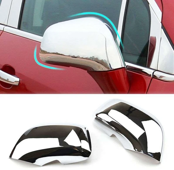 Opel Mokka Uyumlu 2012 2020 Ayna Kapağı ABS (Plastik) Krom ürün görseli 1