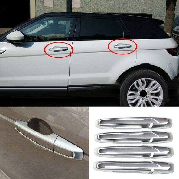 Land Rover Uyumlu Range Rover Sport 2013 Sonrası Kapı Kolu ABS (Plastik) Krom ürün görseli 1
