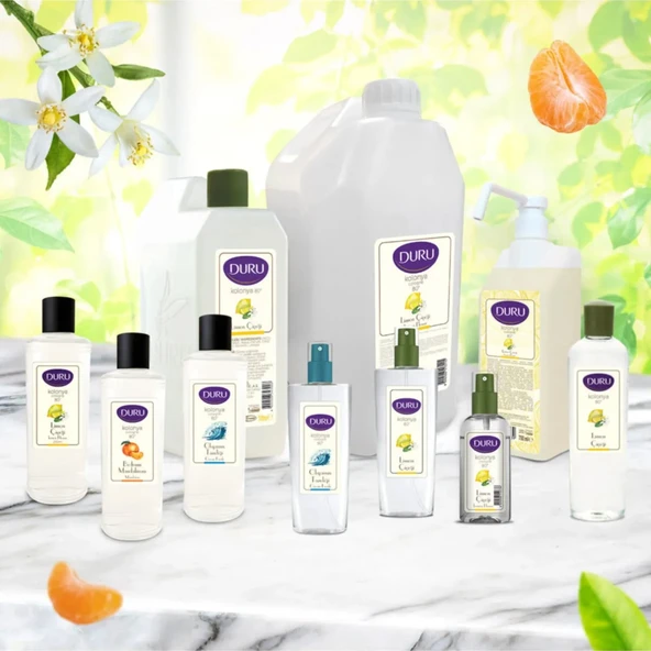 Duru Limon Çiçeği Kolonya Cam 400 Ml - Resim 4