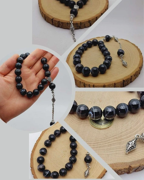 Akik Taşı 17lik Efe Tesbih 14mm (54394) ürün görseli 1