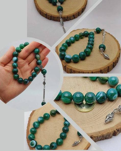 Akik Taşı 17lik Efe Tesbih 14mm (54392) ürün görseli 1