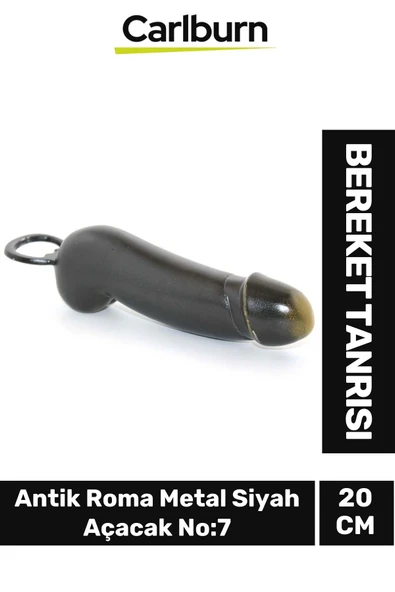 Özel Üretim Hediye Antik Roma Bereket Tanrısı Metal Siyah Açacak 20 Cm No:7 ürün görseli 1