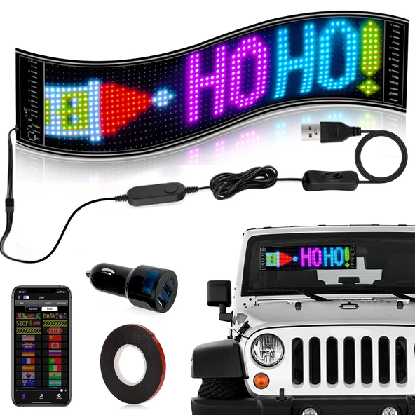 Kişiselleştirilebilir Matrix Car LED Ekran PANEL - Resim 2