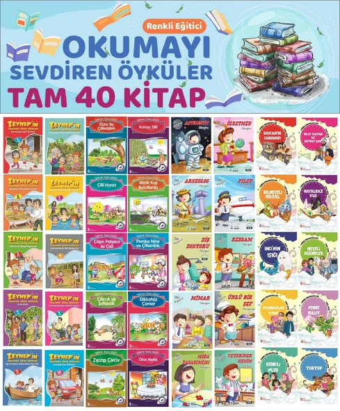 2.Sınıflar İçin Renkli Eğitici Okumayı Sevdiren Hikayeler (40 Kitap) ürün görseli 1