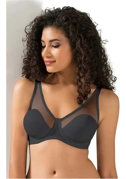 LE JARDİN 9200-B TÜL KAPLI SOFT CUP SÜTYEN SİYAH ürün görseli 1