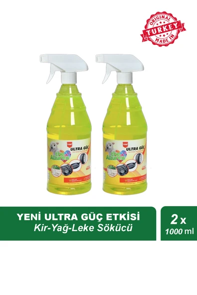Yeni Ultra Güç Etkisi (KİR-YAĞ-LEKE SÖKÜCÜ) 1000 ml X2 Adet ürün görseli 1