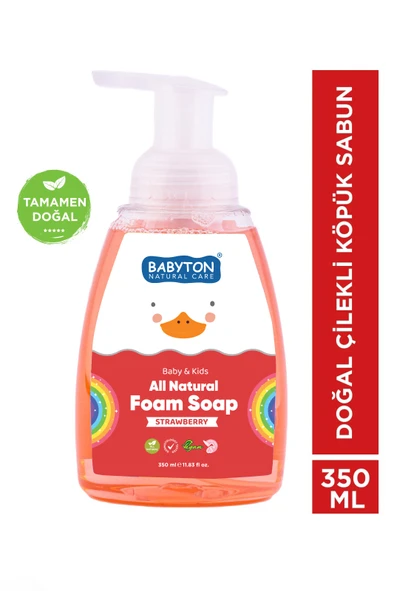 Doğal Çilekli Köpük Sabun 350 ml ürün görseli 1