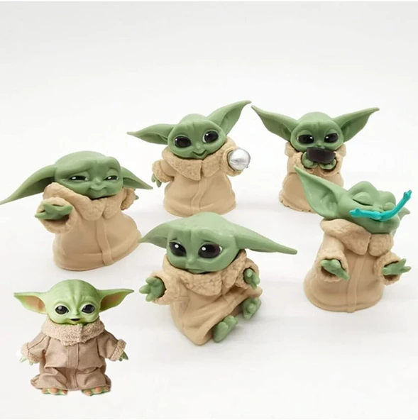 Star Wars 6lı Baby Yoda Figür Seti ürün görseli 1