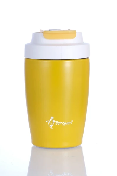 Penguen-3047 Sarı Pipetli Mug Termos 400 Ml - Resim 5