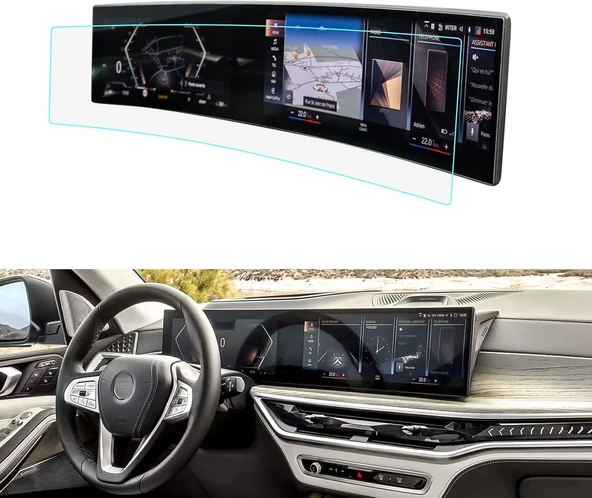 BMW 3 Serisi 2024 Model Gösterge ve Dokunmatik Bilgi Ekranı Uyumlu  9H Nano Ekran Koruyucu ürün görseli 1