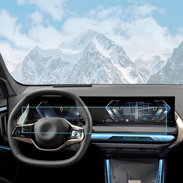 BMW 4 Serisi 2024 Model Gösterge ve Dokunmatik Bilgi Ekranı Uyumlu  9H Nano Ekran Koruyucu ürün görseli 1