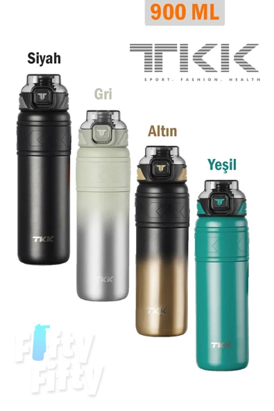 TKK 900 ML Çelik Termos Çift Kullanım Pipetli/Rahat İçim -12/24 Sıcak-Soğuk- Yalıtım -TKK2025900ML ürün görseli 1