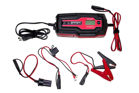 Grangos GBC10A 6V/12V 180Ah Akıllı Dijital Akü Şarj ve Bakım Cihazı ürün görseli 1