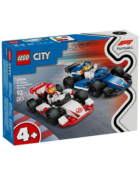 Lego City F1 Williams Racing ve Haas F1 Yarış Arabaları 60464 ürün görseli 1