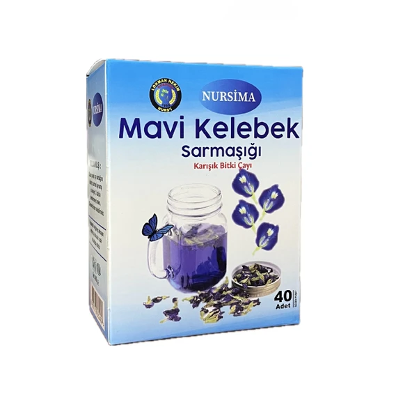 Mavi Kelebek Sarmaşığı Çayı 40lı Süzen Poşet Çay ürün görseli 1