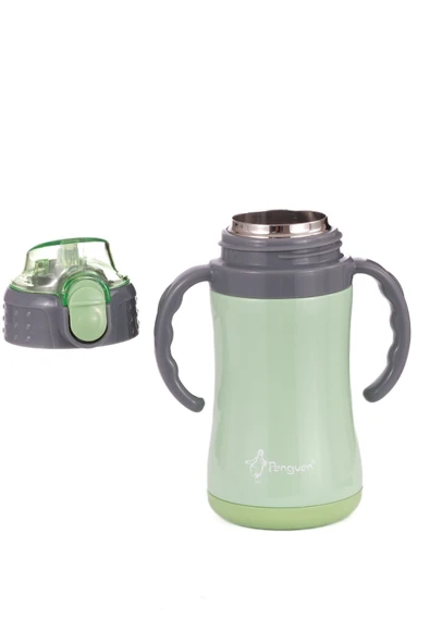 Penguen-3048 Yeşil Çocuk Termosu - 280 Ml - Resim 2