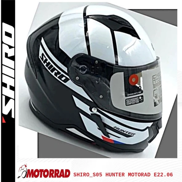 SHIRO KASK FULLFACE HUNTER MOTORAD GRAFİK L 5960 ürün görseli 1