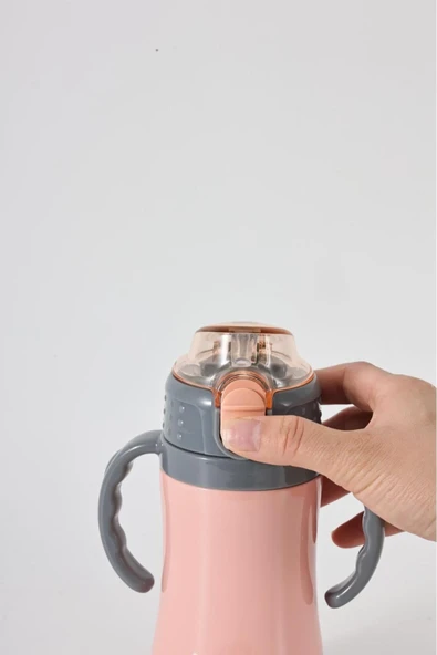 Penguen-3048 Pembe Çocuk Termosu - 280 Ml - Resim 3