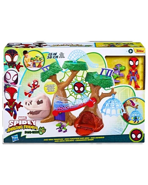 Spidey and His Amazing Friends Marvel Spider-Man Dino Webs Treehouse F9477 ürün görseli 1