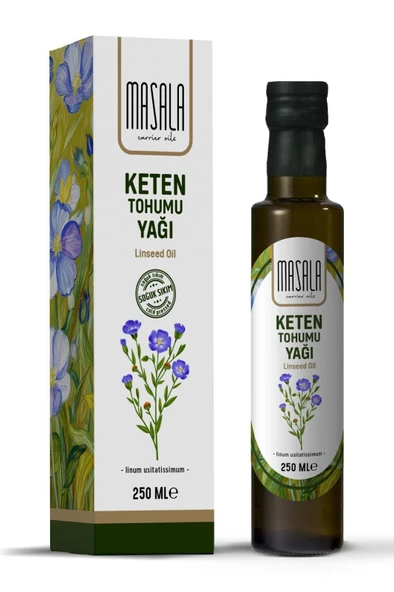 Keten Tohumu Yağı 250 ml. - Soğuk Pres (Flaxseed Oil) ürün görseli 1