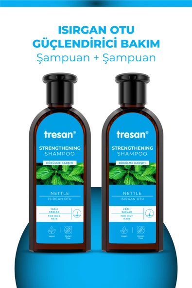 Isırgan Otu Dökülme Karşıtı Ve Güçlendirici Bakım Şampuanı Yağlı Saçlar Için 300 ml X 2 Adet ürün görseli 1
