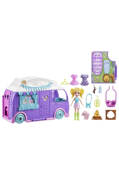 POLLY POCKET EĞLENCELİ KARAVAN OYUN SETİ JCC32 - Resim 2