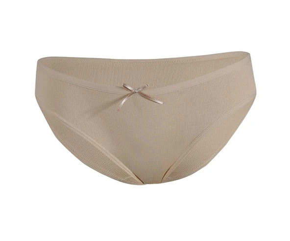 6 Adet Yıldız Bayan Likralı Kaşkorse Bikini Külot Slip Ten 3551 ürün görseli 1