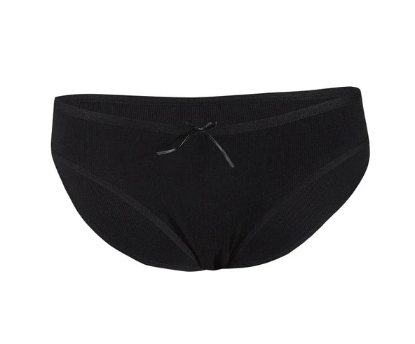 6 Adet Yıldız Bayan Likralı Kaşkorse Bikini Külot Siyah 3552 ürün görseli 1