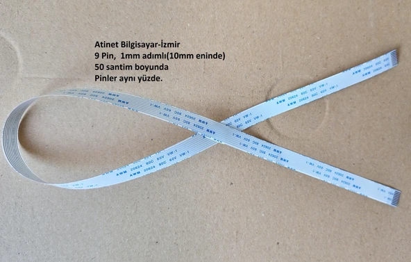Awm 20624 80C 60V Vw-1 Flex  Kablo 9 pin 50 cm 9-1-50A ürün görseli 1