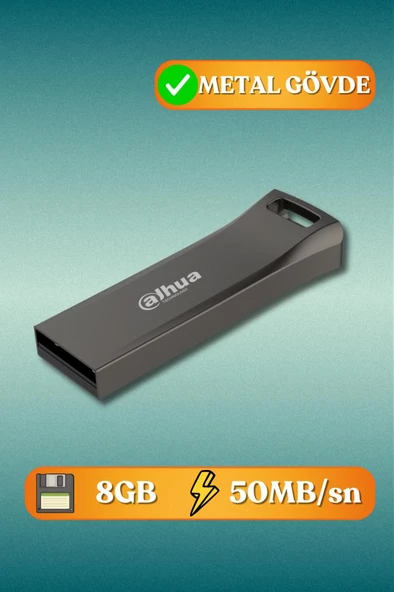 Dahua 8gb Metal Usb Bellek U156 Titan Gri ürün görseli 1