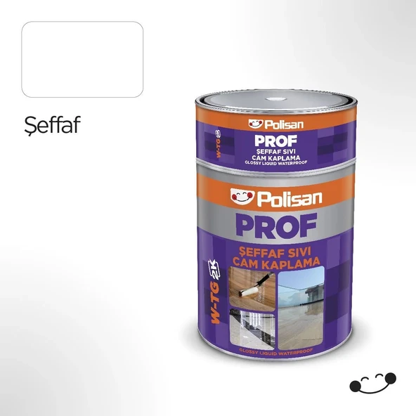 Polisan Prof Sıvı Cam Şeffaf 3Kg. W-TG ürün görseli 1