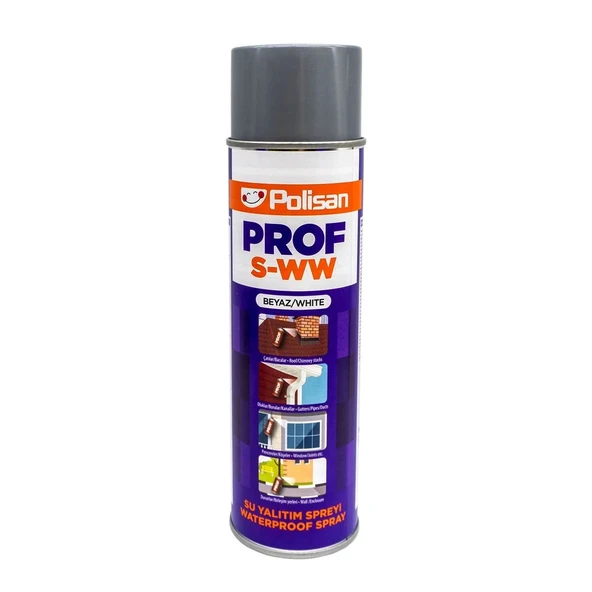 Polisan Prof Su Yalıtım Spreyi Beyaz 500Ml. S-WW ürün görseli 1