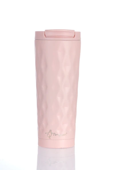 Penguen-3025 Pembe Mug Termos 500ml - Resim 5