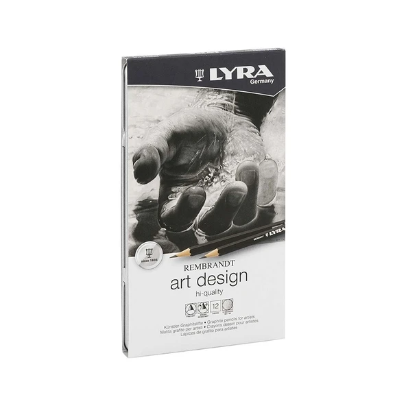 Lyra Rembrandt Art Design Profesyonel Dereceli Kalem Seti 12’li Metal Kutu N:1111120 ürün görseli 1