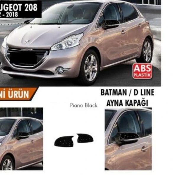 Peugeot 208 Batman Ayna Kapağı(2012-2018) ürün görseli 1