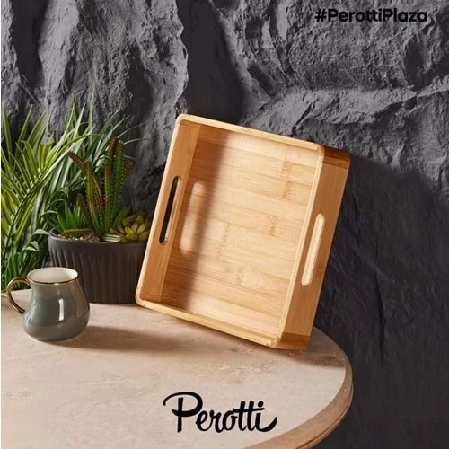 Perotti 14658 Bamboo 24x24 Kare Tepsi ürün görseli 1