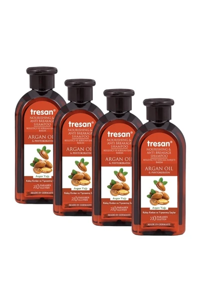 Argan Yağı & Phytokeratin Besleyici Ve Kırılma Karşıtı Bakım Şampuanı 300 Ml X 4 Adet ürün görseli 1