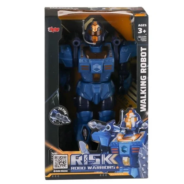 30 cm Sesli Işıklı Hareketli Roket Atan Pilli Robot 5156 ürün görseli 1