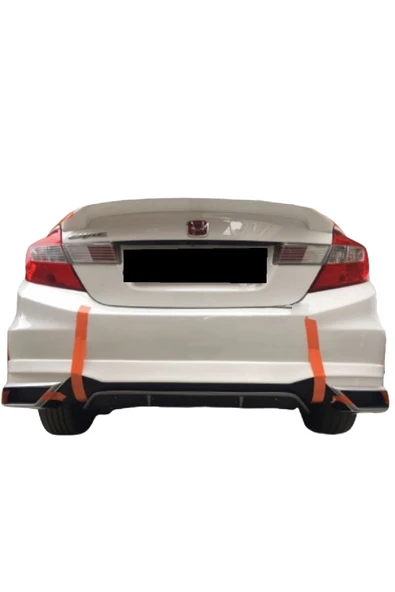 Honda Civic FB7 Plastik Egzoz Görünümlü Difüzör Dayanıklı Kolay Montajlı Sportif Tasarım ürün görseli 1