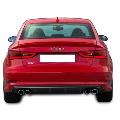 Audi A3 S3 Sedan Difüzör (Plastik) Piano Black ürün görseli 1