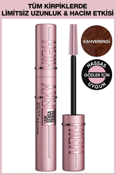 Maybelline New York Lash Sensational Sky High Kahverengi Maskara ürün görseli 1
