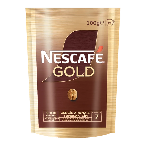 Nescafe Gold Ekonomik Paket Kahve 100 Gr 4 Adet ürün görseli 1