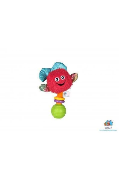 SOZZY TOYS Renkli Yunus El Çıngırağı - Kırmızı ürün görseli 1