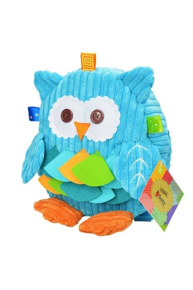 SOZZY TOYS Erkek Çocuk Mavi Baykuş Sırt Çantası Szy125 ürün görseli 1