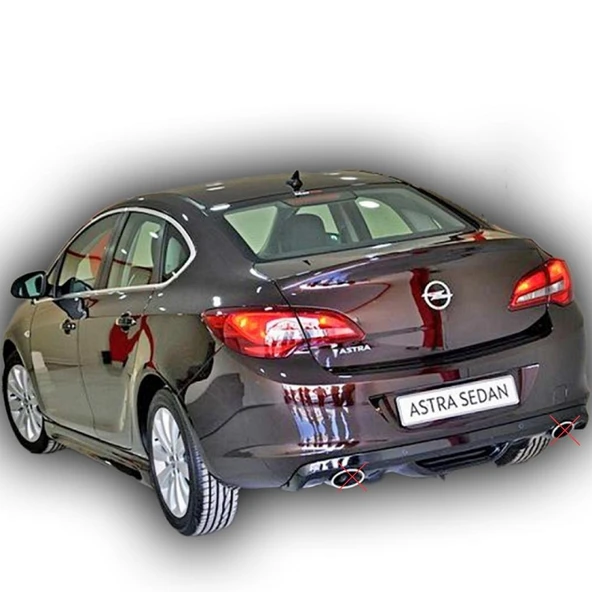 Opel Astra J Sedan Difüzör (Plastik) ürün görseli 1