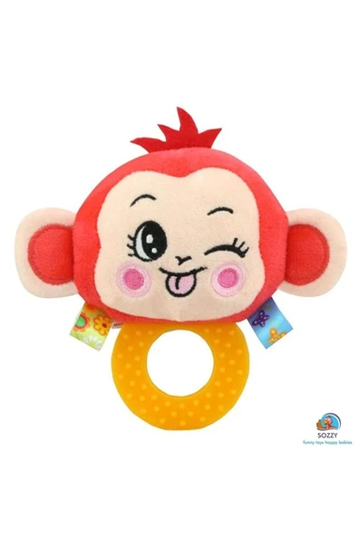 SOZZY Toys Çıngıraklı Dişlik Maymunum Szy209 - Pembe ürün görseli 1