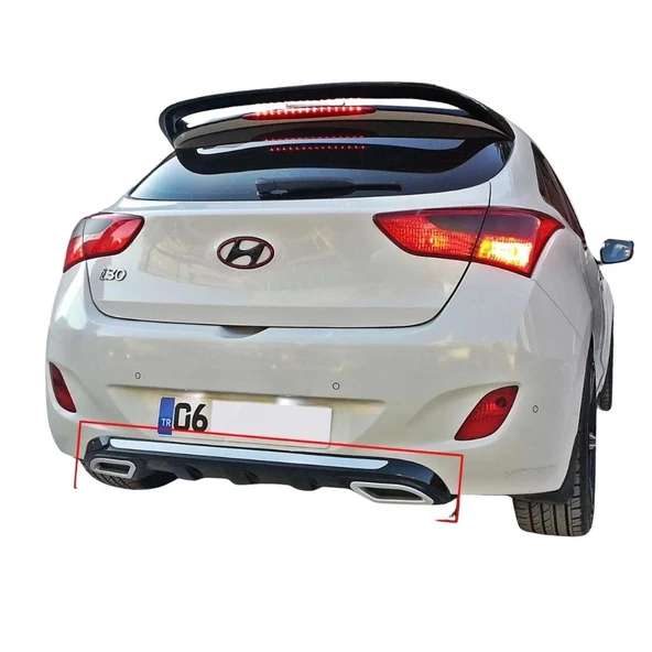 Hyundai i30 Egzoz Görünümlü Difüzör (Plastik) ürün görseli 1