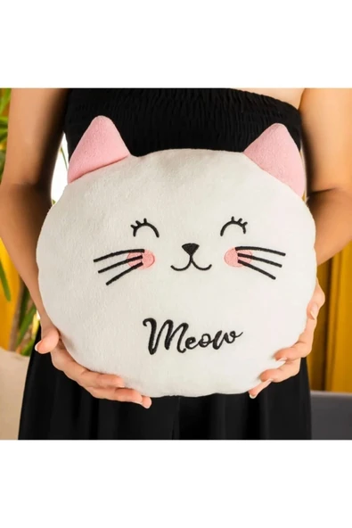 SOZZY Sevimli Kedi Peluş Yastık ürün görseli 1