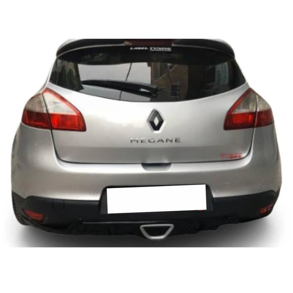 Renault Megane 3 Coupe RS Egzoz Görünümlü Difüzör (Plastik) ürün görseli 1