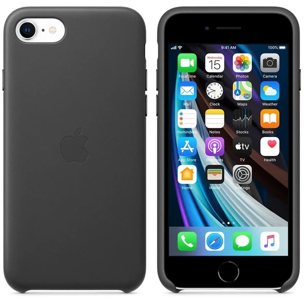 iPhone SE için Deri Kılıf Mavi ürün görseli 1